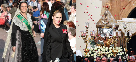 Procesión con la imagen de la Virgen del Lledó de Castellón, 2015