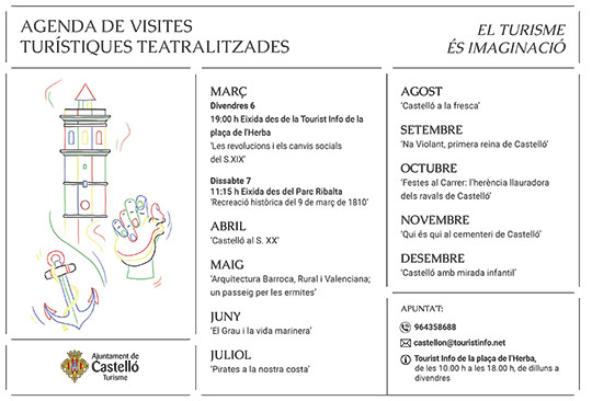 Turismo programa visitas guiadas teatralizadas por la historia y las singularidades de Castelló 