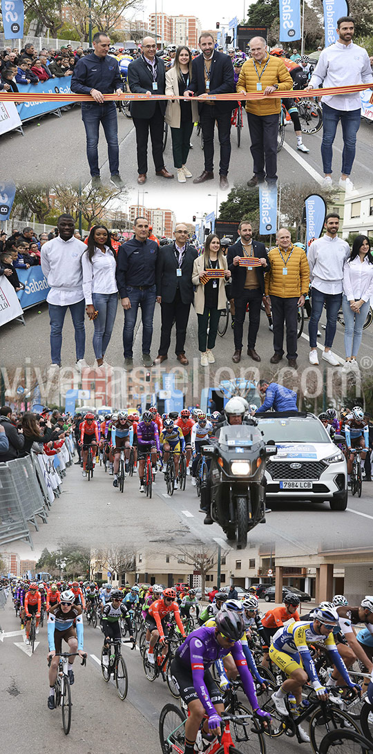 Salida desde Castelló de la Vuelta Ciclista a la Comunitat Valenciana
