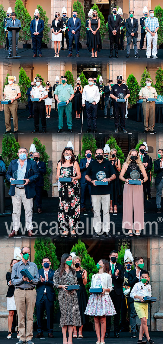 Castelló recuerda a las víctimas de la covid-19 y rinde homenaje a los sectores esenciales