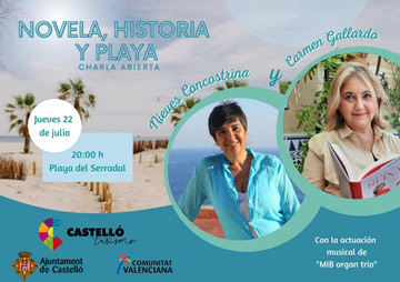 Las escritoras Nieves Concostrina y Carmen Gallardo protagonizarán el tercer encuentro del Ciclo Novela, Historia y Playa