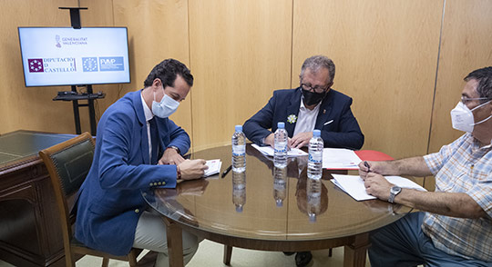 La Diputación de Castellón y la FVMP inauguran la oficina técnica de apoyo a los ayuntamientos para el acceso a los Fondos Europeos de reconstrucción
