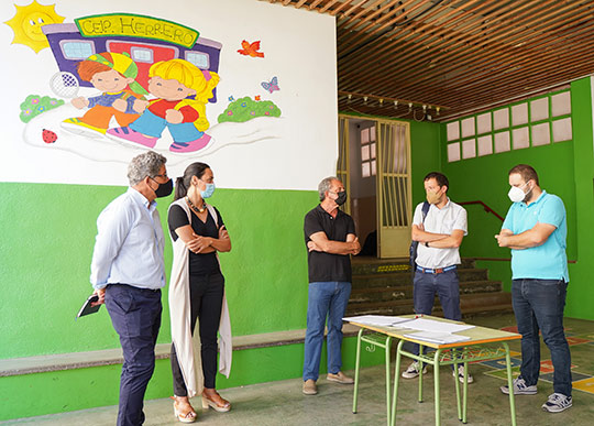 Comienzan las obras de rehabilitación integral del colegio Herrero