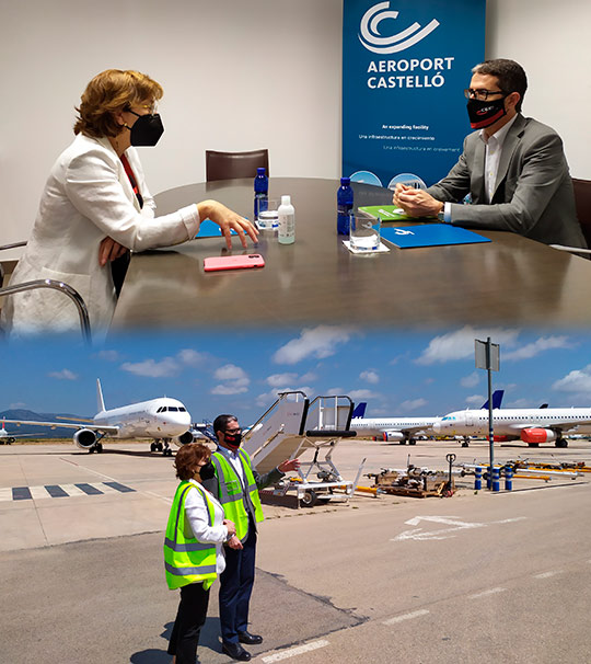 El aeropuerto de Castellón y CEEI Castellón abren vías de colaboración para promover proyectos innovadores