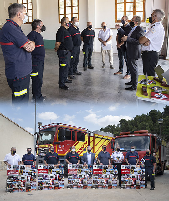 José Martí destaca el “trabajo excepcional” de los bomberos voluntarios de los cinco parques de la provincia por preservar el entorno natural de Castellón