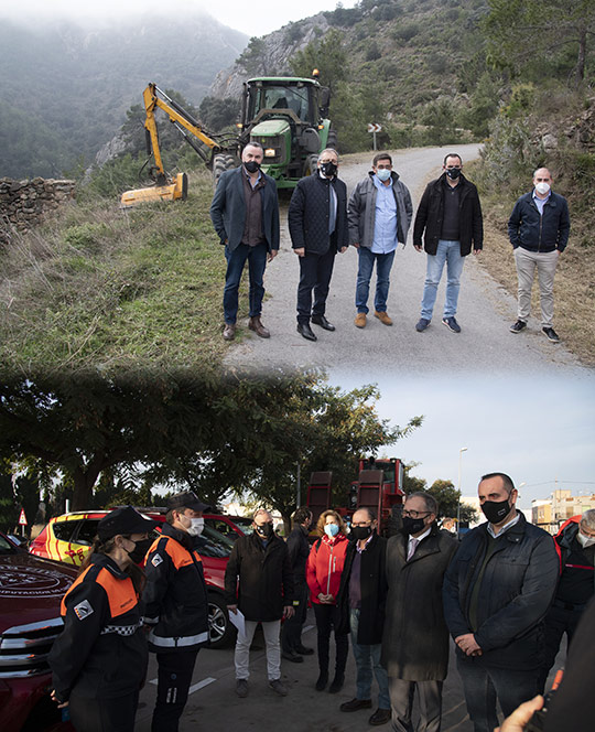 José Martí anuncia que la Diputación y la Generalitat avanzan en la profesionalización de las brigadas de mitigación de riesgos por incendios forestales