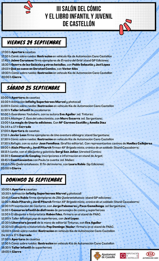 III Salón del Cómic y el libro infantil y juvenil de Castelló III Salón del Cómic y el libro infantil y juvenil de Castelló