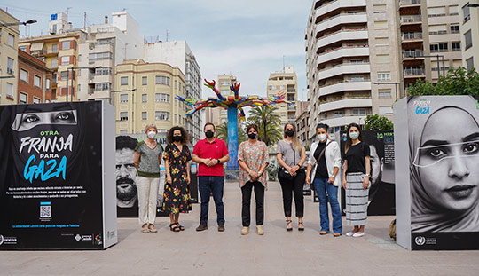 Castelló instala la exposición ‘Otra franja para Gaza’ en colaboración con Naciones Unidas