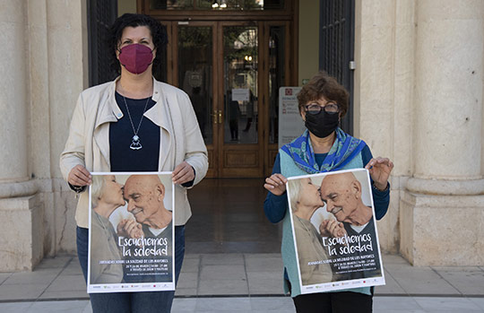 La Diputación muestra su apoyo a la formación en la escucha activa para mejorar la salud mental de la gente mayor que vive sola en Castellón