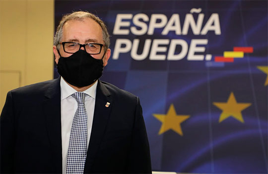 José Martí aplaude la llegada del primer tramo de 9 mil millones de fondos europeos a España y reivindica la Diputación como administración gestora
