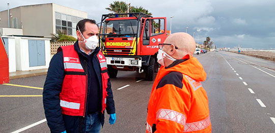 La Diputación pide a la población que mañana viernes extreme las precauciones ante las rachas de viento de 100 Km/h que ocasionará la borrasca Hortense