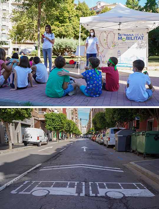 Comienza la Semana de la Movilidad con talleres y el carril provisional con preferencia para el bus