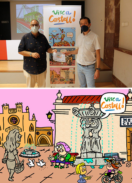 La campaña 'Visc a Castelló' refuerza la identidad de la ciudad con ilustraciones y viñetaso