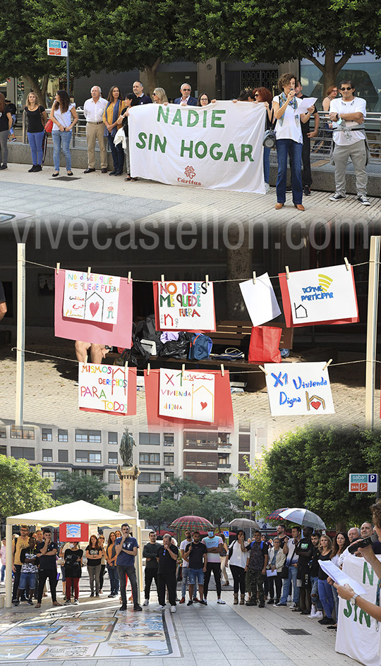 Acción solidaria y reivindicativa a favor de las personas sin hogar