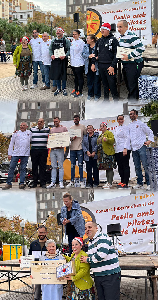 I Concurso internacional de paella con pelotas de Navidad de la ciudad de Castelló