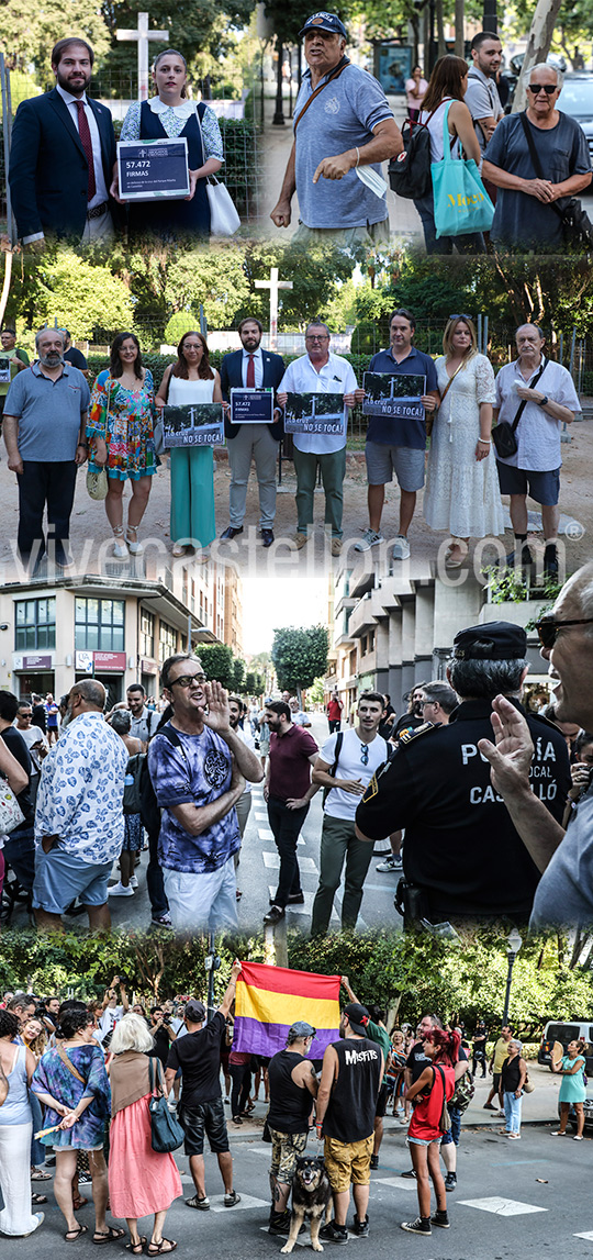 Discrepancias en la retirada de la cruz a los Caídos del parque Ribalta de Castelló Discrepancias en la retirada de la cruz a los Caídos del parque Ribalta de Castelló