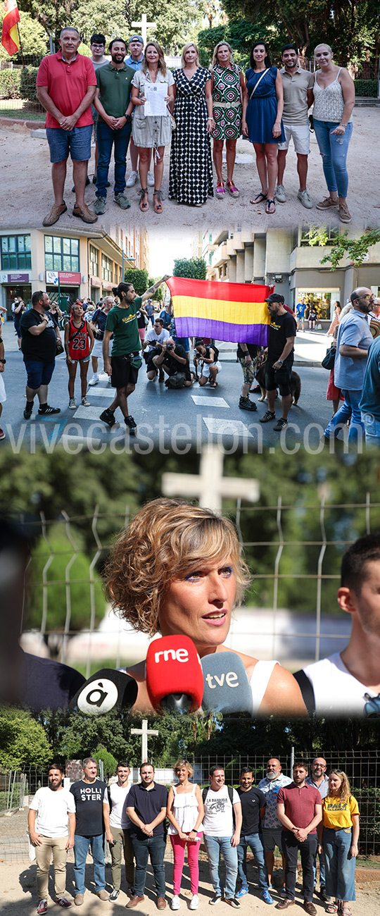 Discrepancias en la retirada de la cruz a los Caídos del parque Ribalta de Castelló