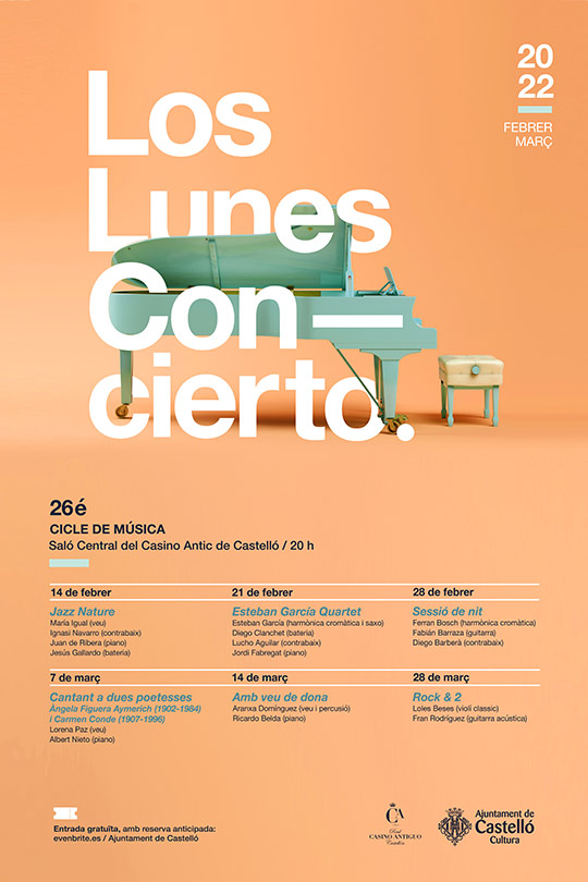 Los Lunes Concierto vuelve a la agenda cultural de Castelló 