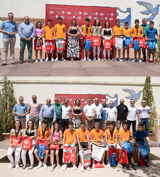 Tania Baños aplaude el esfuerzo de las niñas y niños participantes en el Campeonato de España de Ciclismo de Escolares