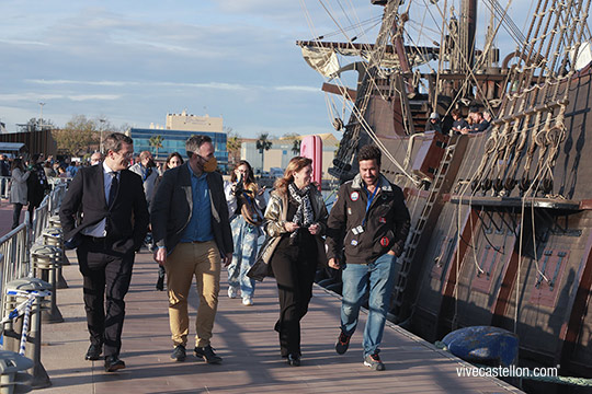 Llegada de las embarcaciones históricas participantes en Escala a Castelló