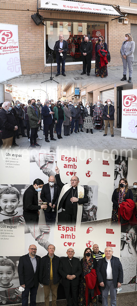 Acto de inauguración de Espai amb cor de Cáritas Interparroquial