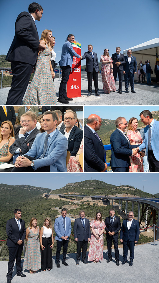 Inauguración y apertura de la nueva N-232 en el Puerto de Querol