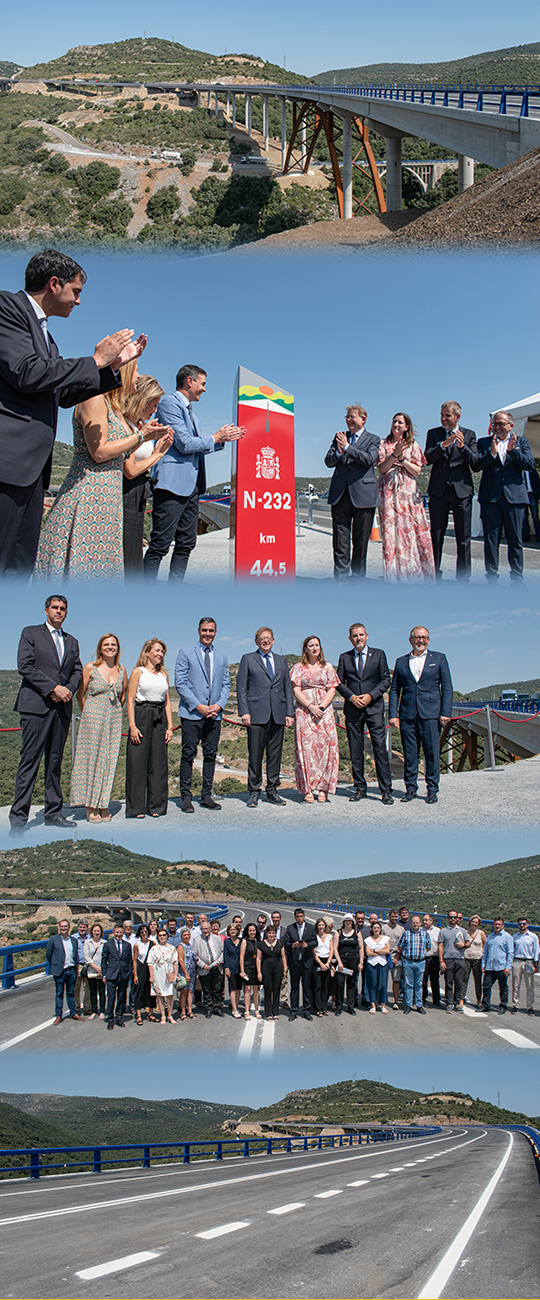 Inauguración y apertura de la nueva N-232 en el Puerto de Querol