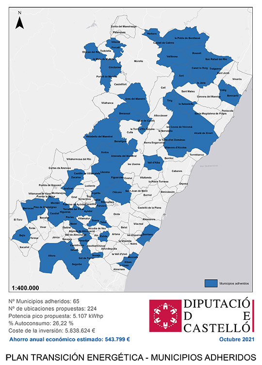 La Diputación de Castelló materializa su apuesta por la sostenibilidad destinando cerca de 17 millones de euros a agua, energía y residuos