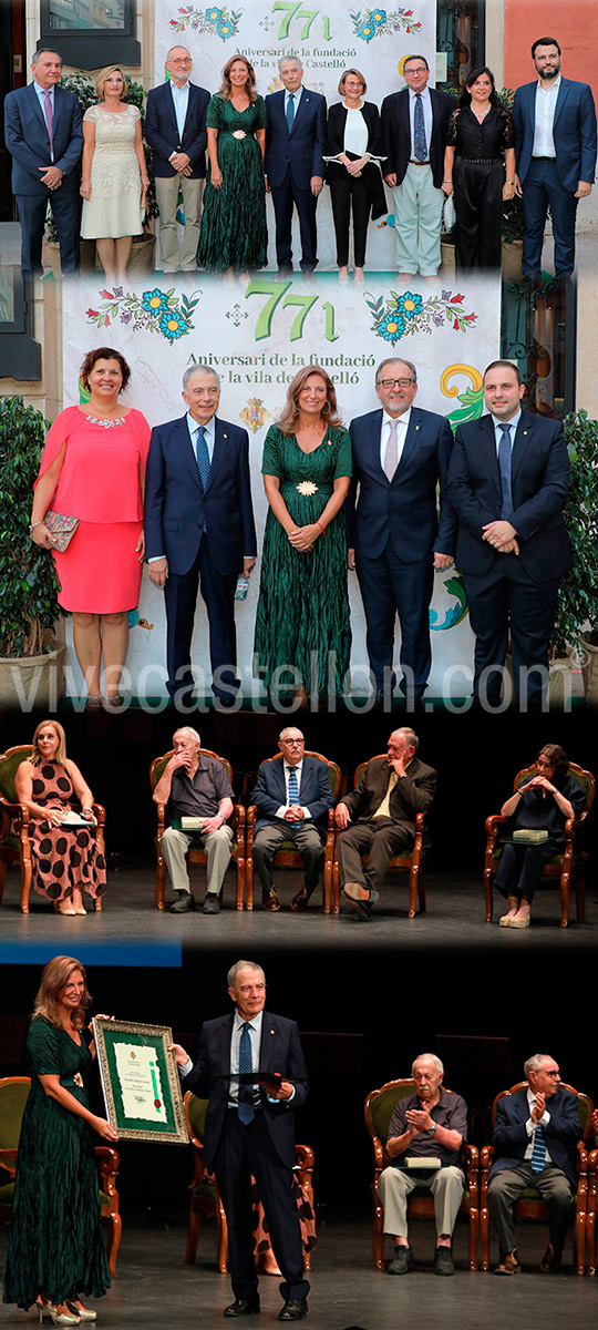 Castelló entrega tres Medallas de Oro de la ciudad y nombra Hijo Predilecto a Michavila