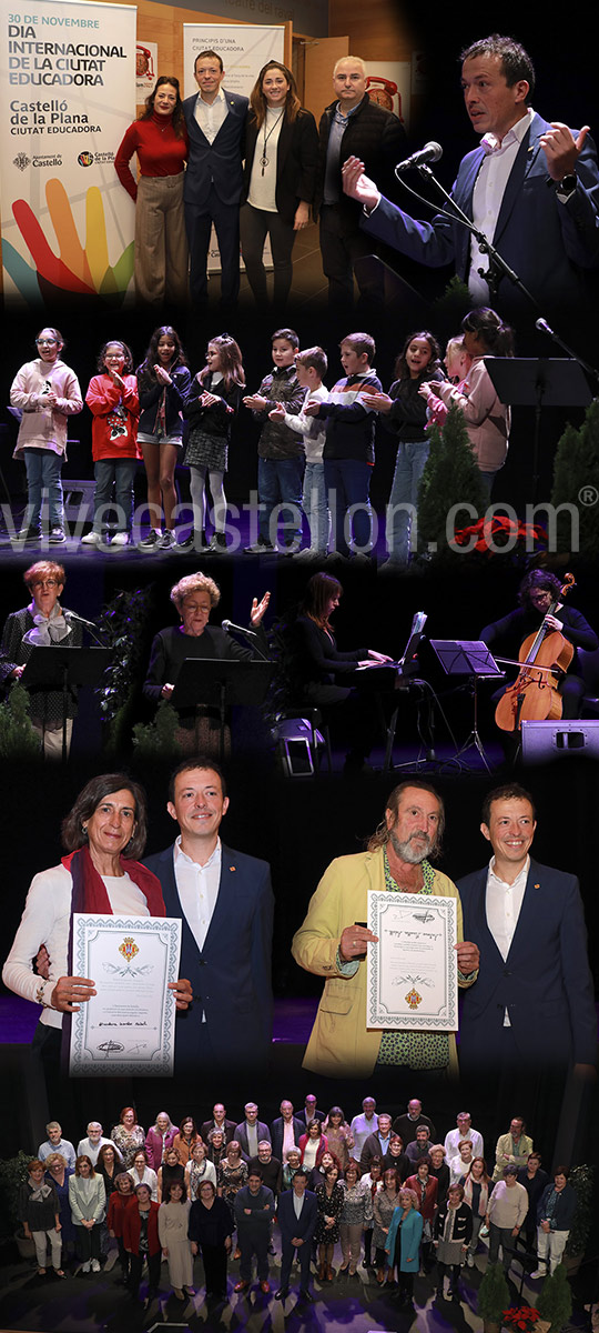 Castelló rinde homenaje al profesorado jubilado para abrir la Semana de las Ciudades Educadoras