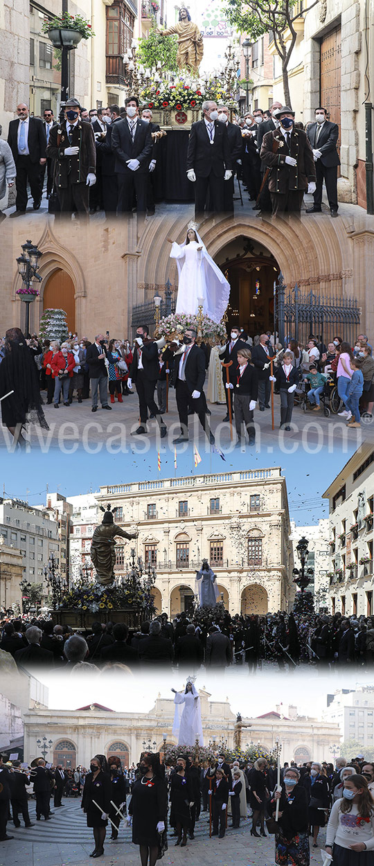 Procesión del Encuentro en Castelló Procesión del Encuentro en Castelló