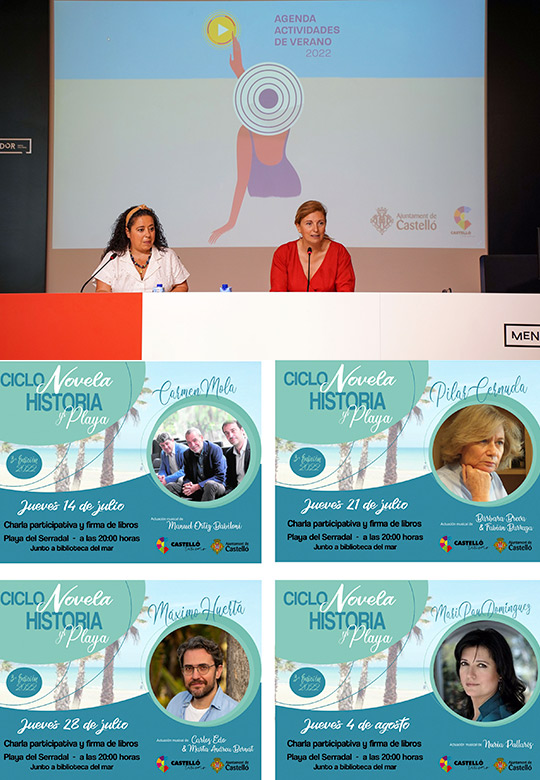 Castelló iniciará la nueva edición del ciclo ´Novela, historia y playa´ en el Serradal el día 14 Castelló iniciará la nueva edición del ciclo ´Novela, historia y playa´ en el Serradal el día 14