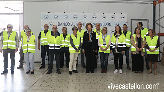 La reina Sofía visita las instalaciones del Banco de Alimentos de Castellón La reina Sofía visita las instalaciones del Banco de Alimentos de Castellón
