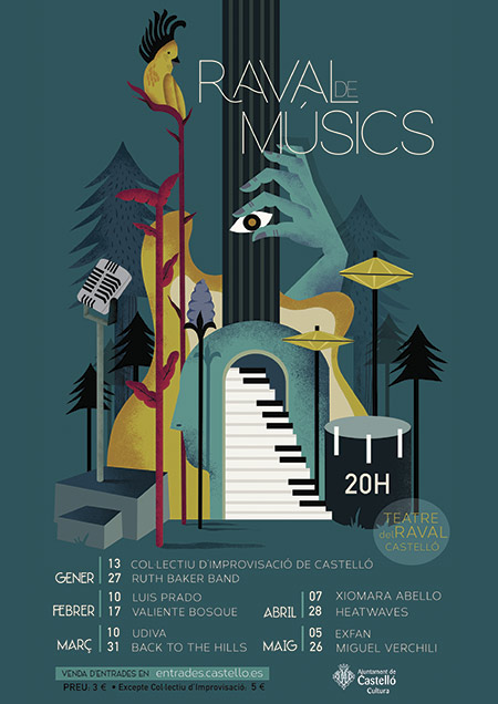 El ciclo de conciertos ‘Raval de musiCS’ confluirá 10 conciertos con variedad de estilos