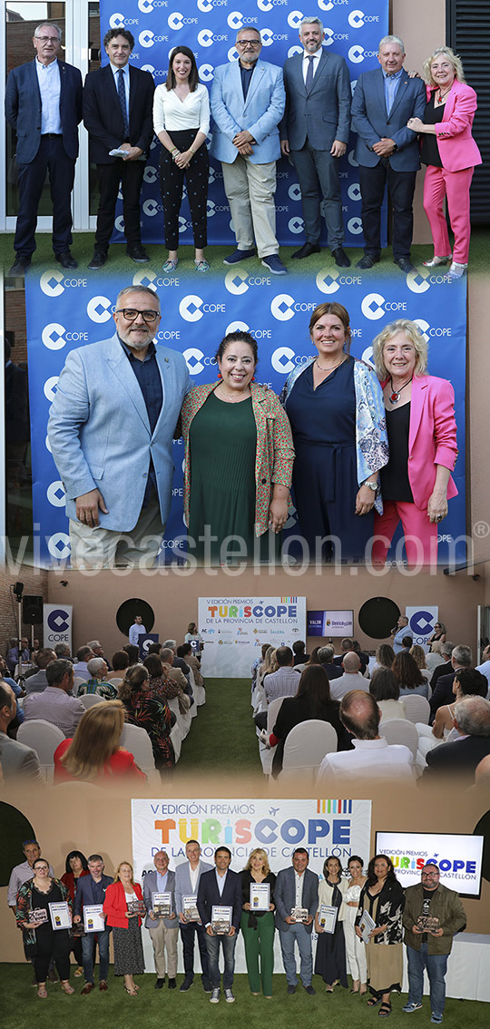 Entregados los V Premios TURISCOPE Castellón