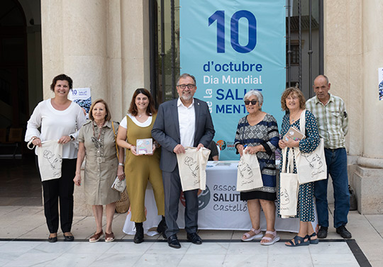 La Diputación de Castellón muestra su apoyo a Afdem en el Día Mundial de la Salud Mental