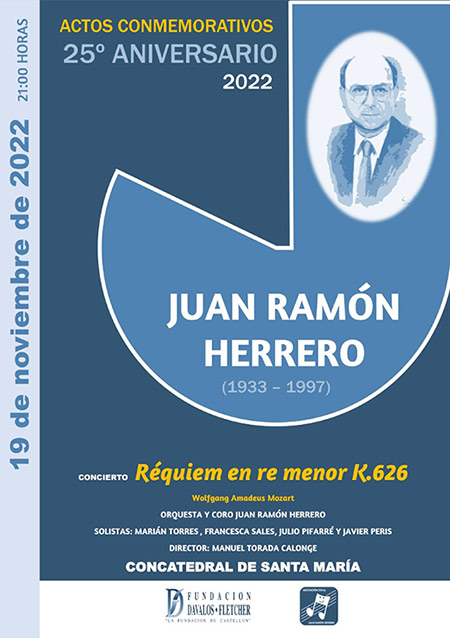 El Réquiem de Mozart pondrá el broche de oro al 25º aniversario de la muerte de Juan Ramón Herrero