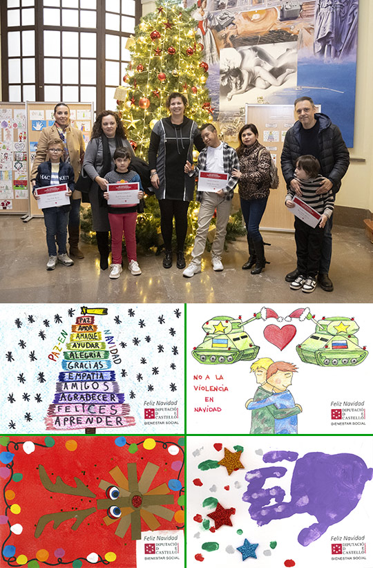 La Diputación de Castellón entrega los premios del XII Concurso de Postales de Navidad