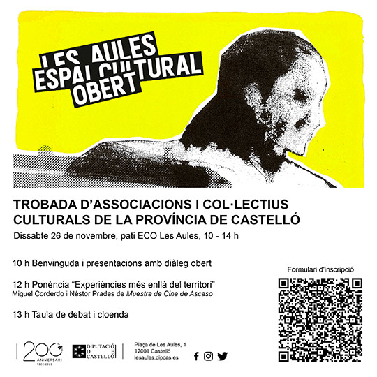 ECO Les Aules organiza un encuentro de asociaciones y colectivos culturales de la provincia de Castell