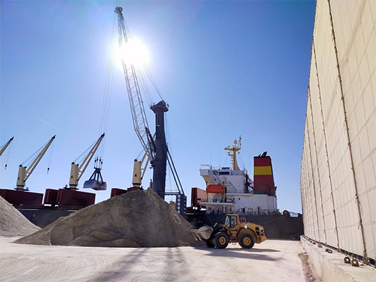 El volumen de granel sólido movido en el puerto de Castelló aumenta un 61%