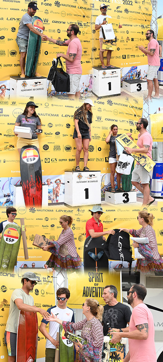 Castelló entrega los premios de la Copa de España de Formula Kite disputada en el Gurugú