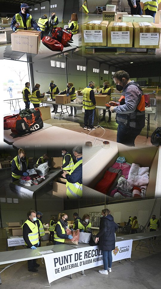 Castelló abre el polifuncional del Grupo San Agustín y San Marcos como punto de recogida de ayuda humanitaria a Ucrania Castelló abre el polifuncional del Grupo San Agustín y San Marcos como punto de recogida de ayuda humanitaria a Ucrania
