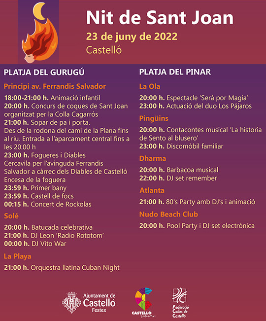 Castelló programa actividades en el Gurugú y el Pinar para celebrar la Nit de Sant Joan