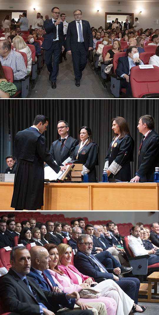 El presidente de la Diputación de Castellón, José Martí, ha asistido este mediodía a la jura o promesa de los  nuevos letrados del Ilustre Colegio de Abogados de Castellón