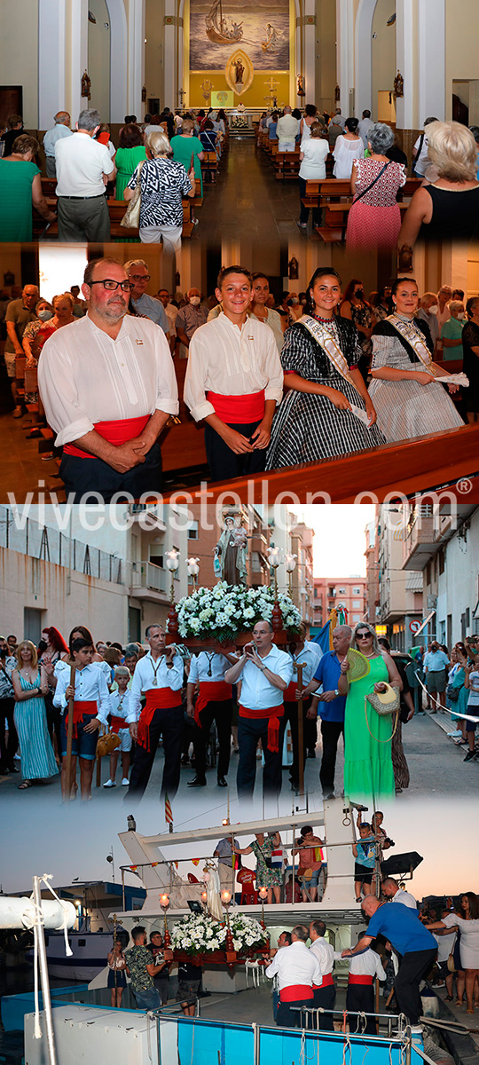 Misa y procesión en honor a la Virgen del Carmen