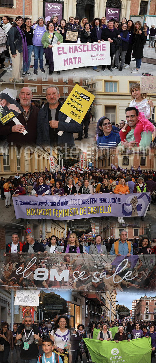 Manifestación en Castellón por el 8M