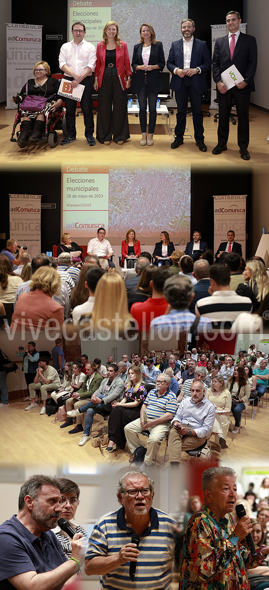 Debate entre los candidatos y candidatas a la Alcaldía de Castellón
