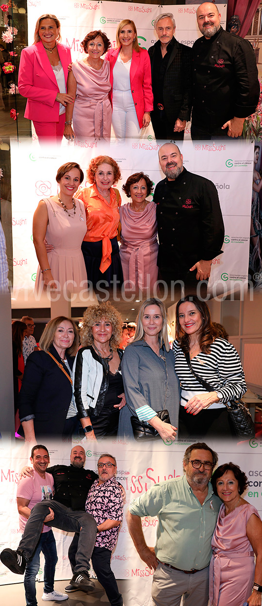 Miss Sushi Castellón celebra una fiesta solidaria a beneficio de la Asociación Española Contra el Cáncer