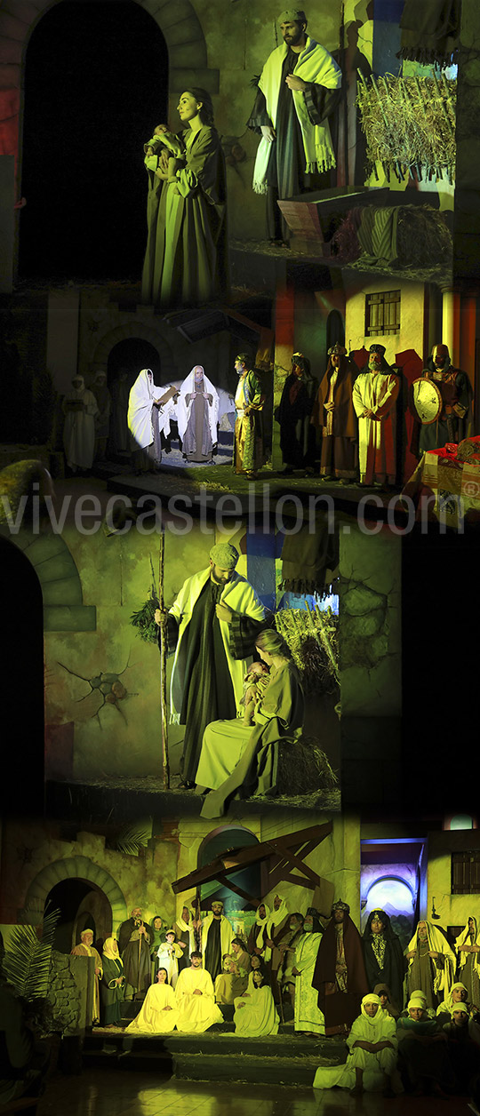 La alcaldesa asiste al Belén viviente de la parroquia San José Obrero de Castellón