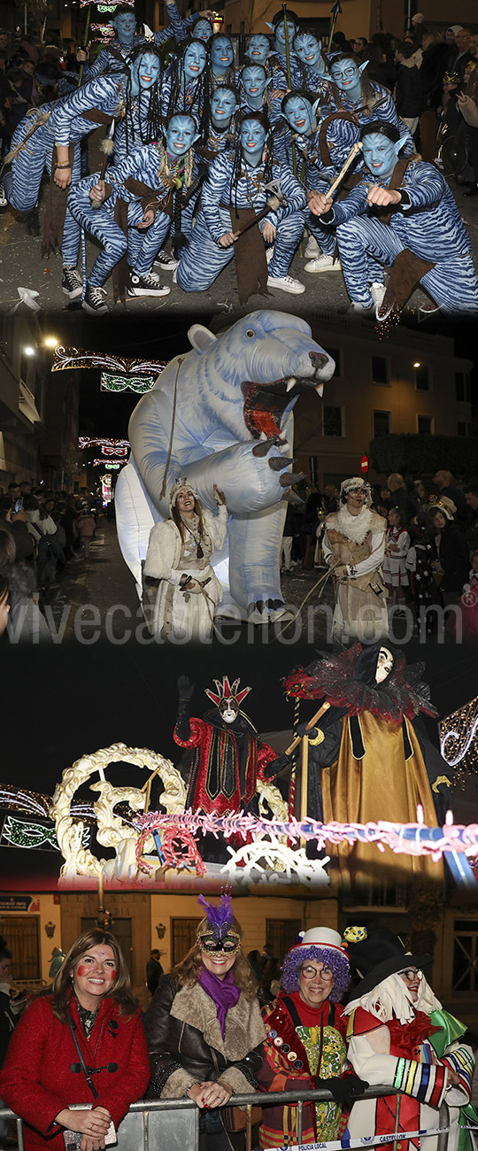 Gran desfile de Carnestoltes en el Grau de Castelló